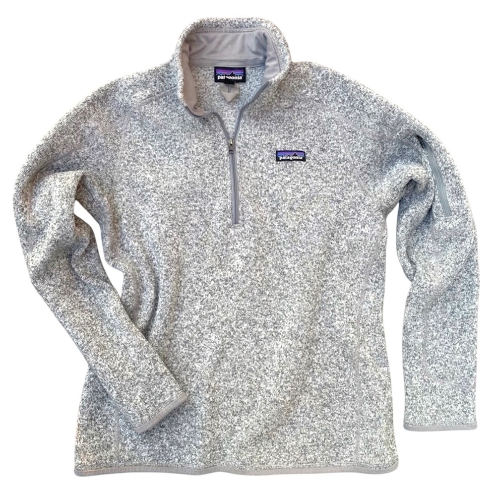 Patagonia Women's Heather Gray Quarter-Zip Fleece Pullover